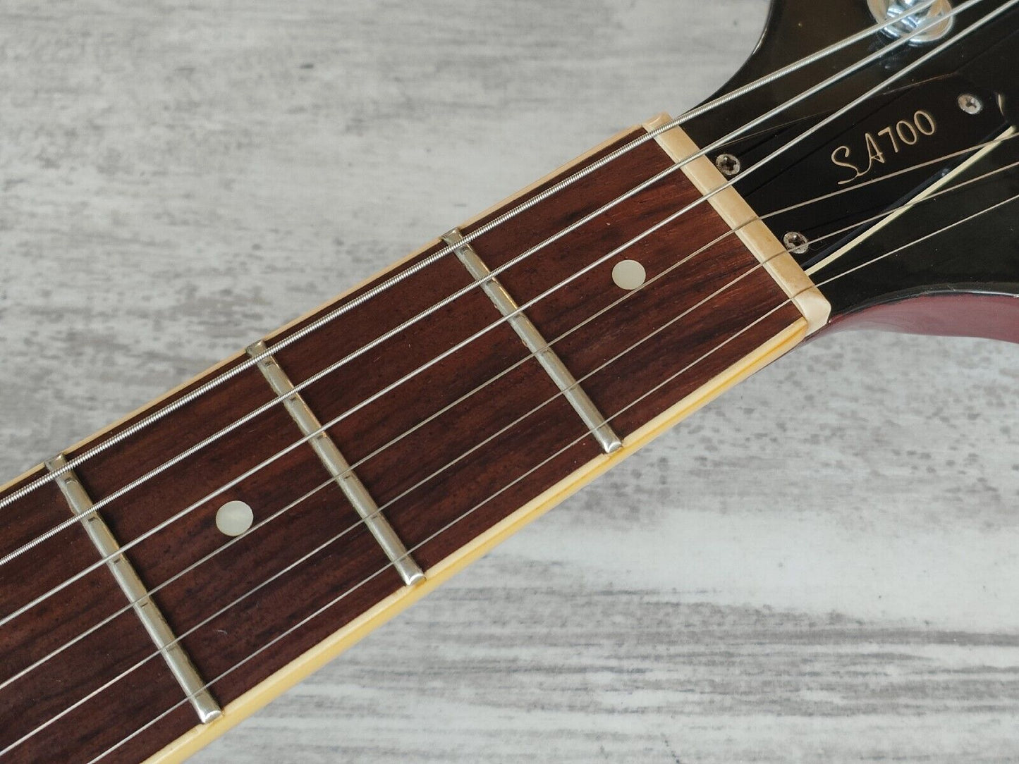 1980 Yamaha Japan SA-700 ES-335 Semi Hollowbody Electric Guitar (Persimmon Red)