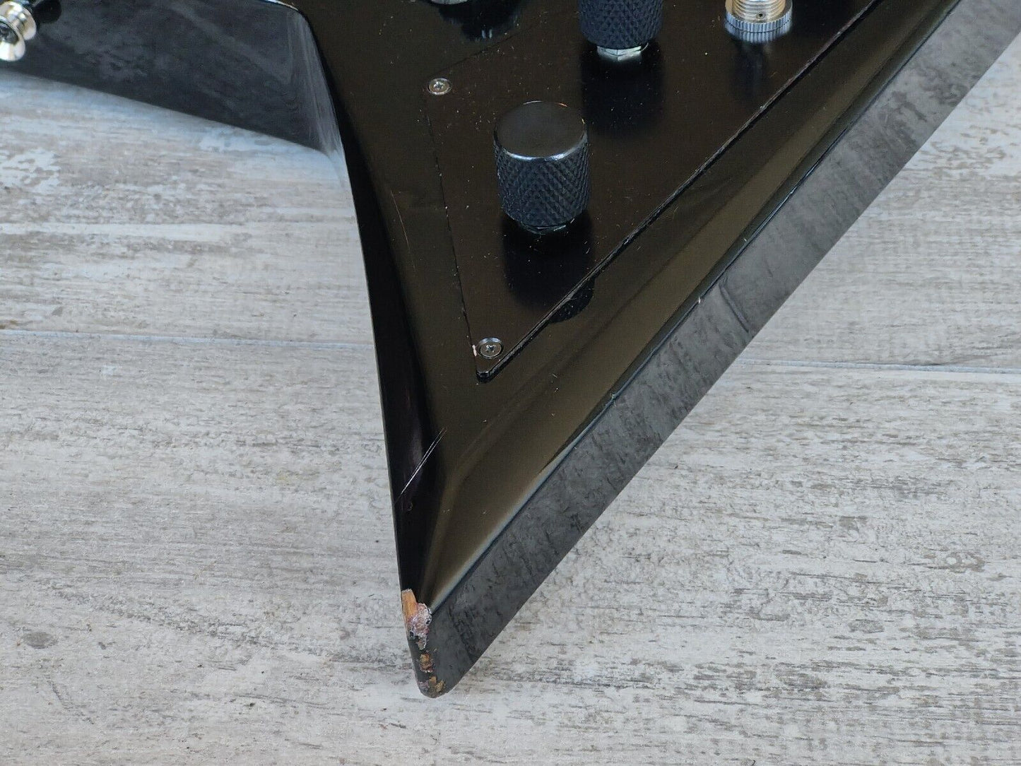 2004 Jackson Stars Japan RR-J2 Rhoads Neckthru Flying V w/Schaller (Black)