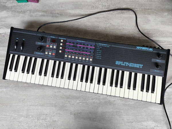 Analog Split 1985 Sequential Split 8 Polyphonic Analog Synth – Cool Old Guitars