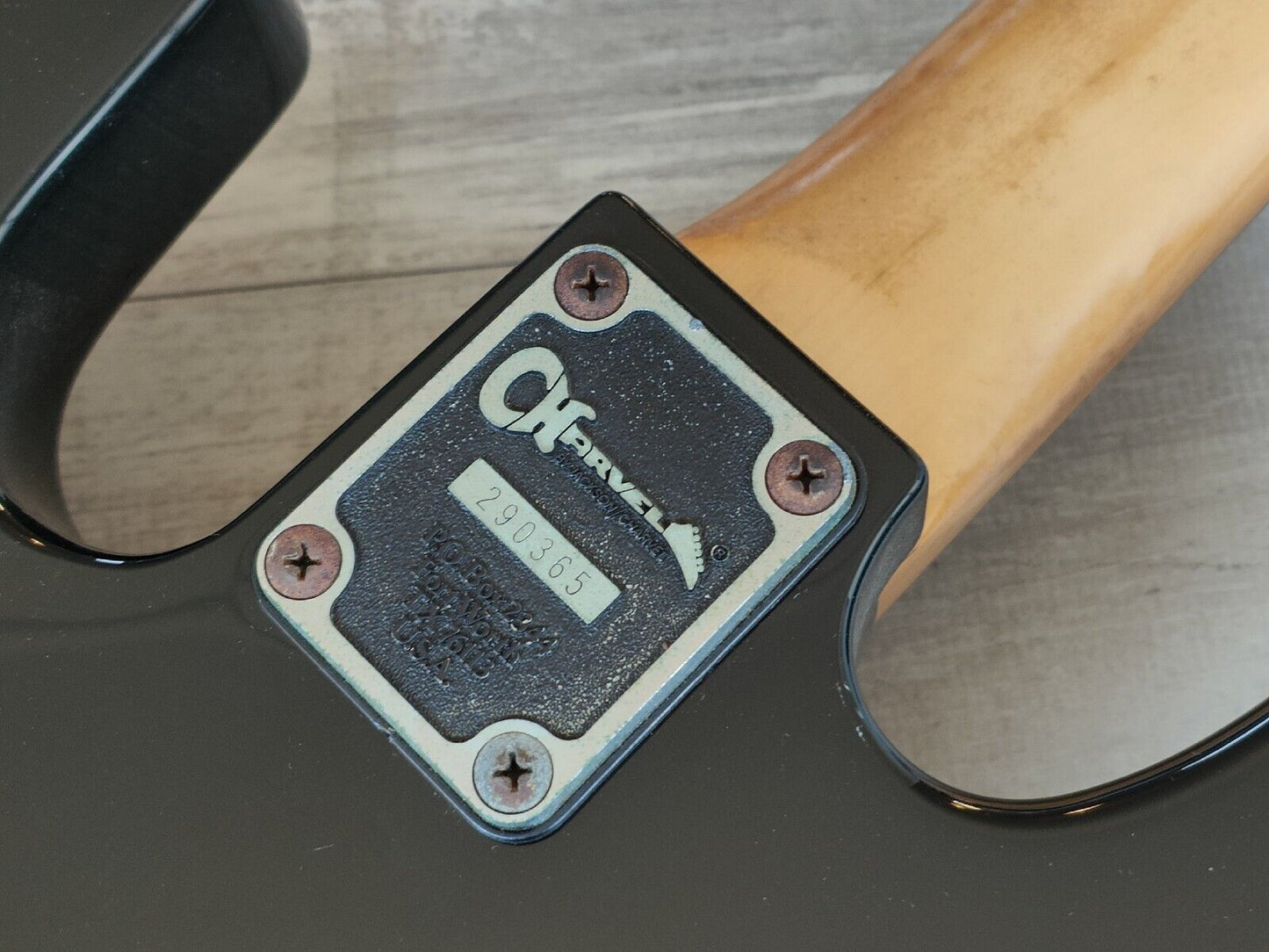 1987 Charvel Jackson Japan Model 2B PJ Bass (Black)