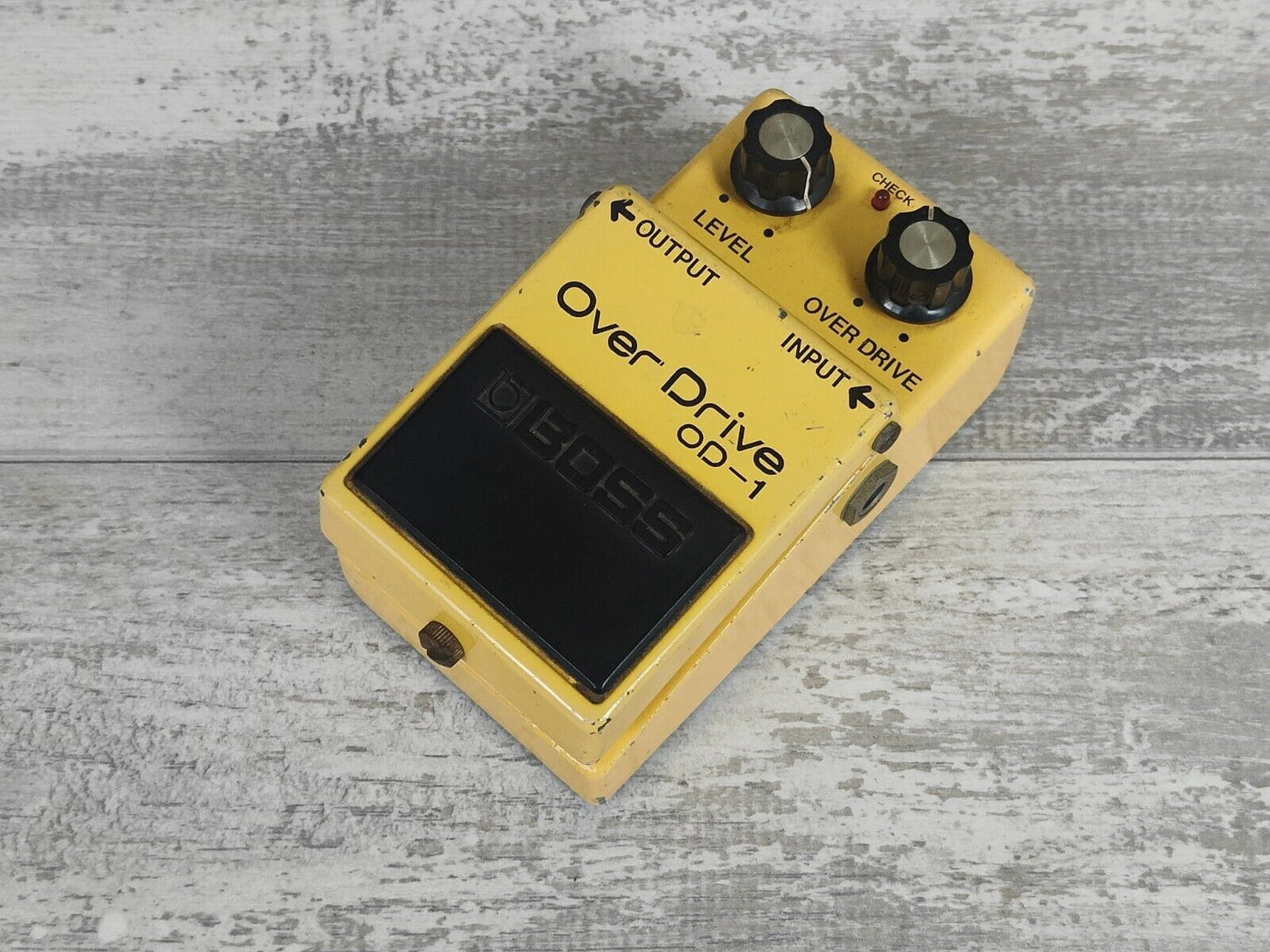 1980 Boss OD-1 Overdrive Japan Vintage Silver Screw Effects Pedal 