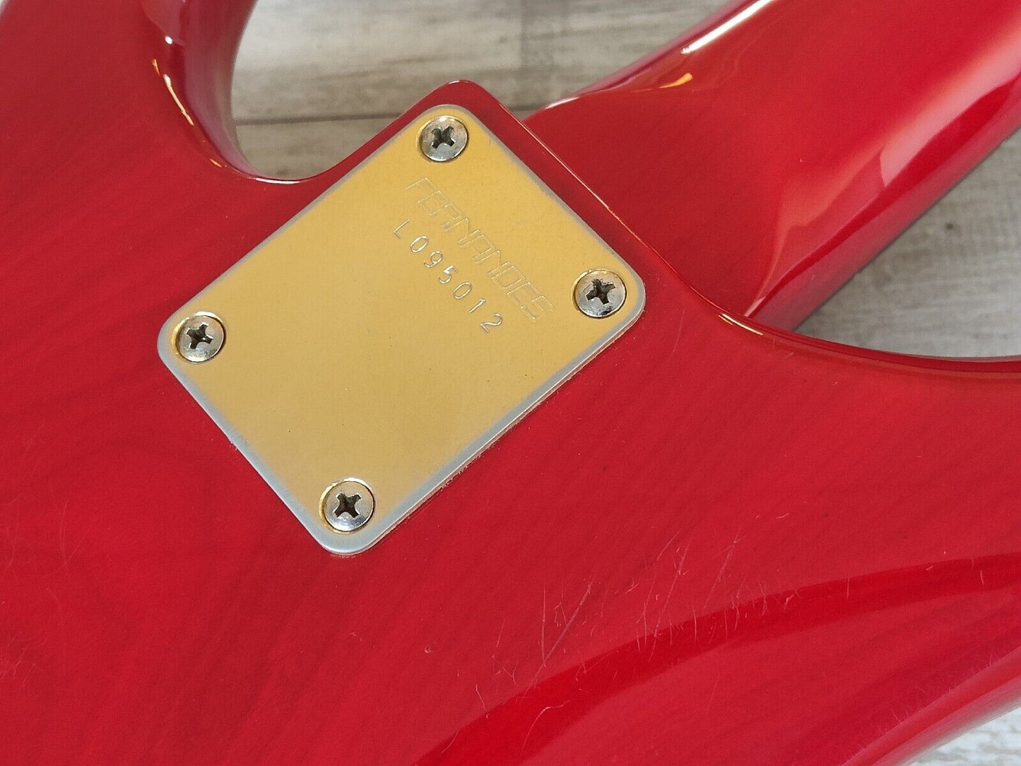 1987 Fernandes Japan FRB-60 PJ Revolver Bass (Trans Red)