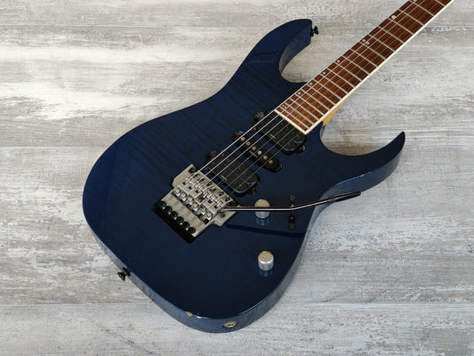 2002 Ibanez Japan RG770FM HSH Superstrat (Deep Blue Flame)