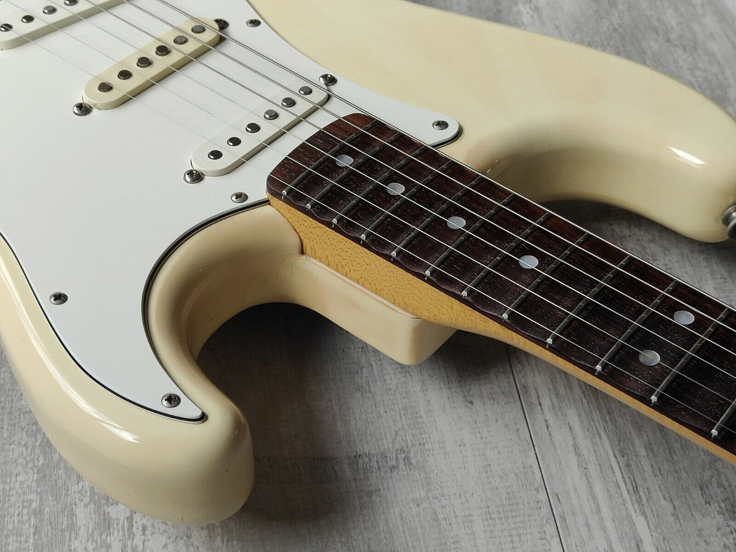 1987 Fender Japan ST72-65 Blackmore Scalloped Stratocaster (Aged Olympic White)