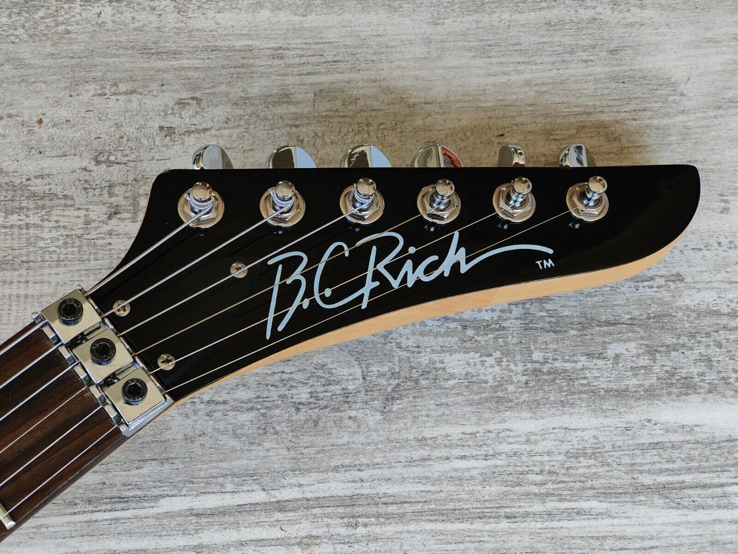 BC Rich ASM Assassin Electric Guitar (Red Flame Top)