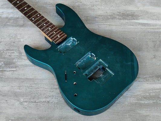 1990's Kramer Japan (by Tokai) LH Left Handed NOS Superstrat Body/Neck (Aqua)