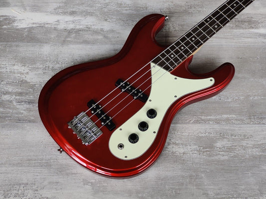 Aria Diamond Mosrite Style DMB380 Bass Guitar (Candy Apple Red)