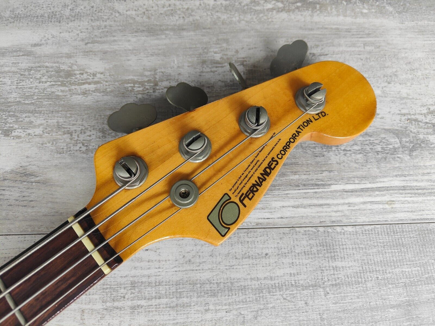 1970’s Fernandes Japan Precision Bass (Sunburst)