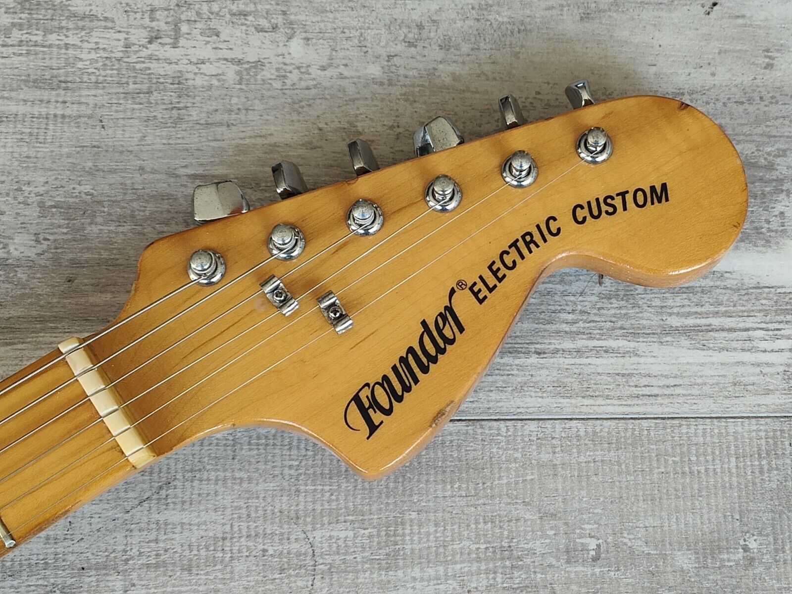 1970's Founder Japan Stratocaster (Graffiti Yellow) – Cool Old Guitars