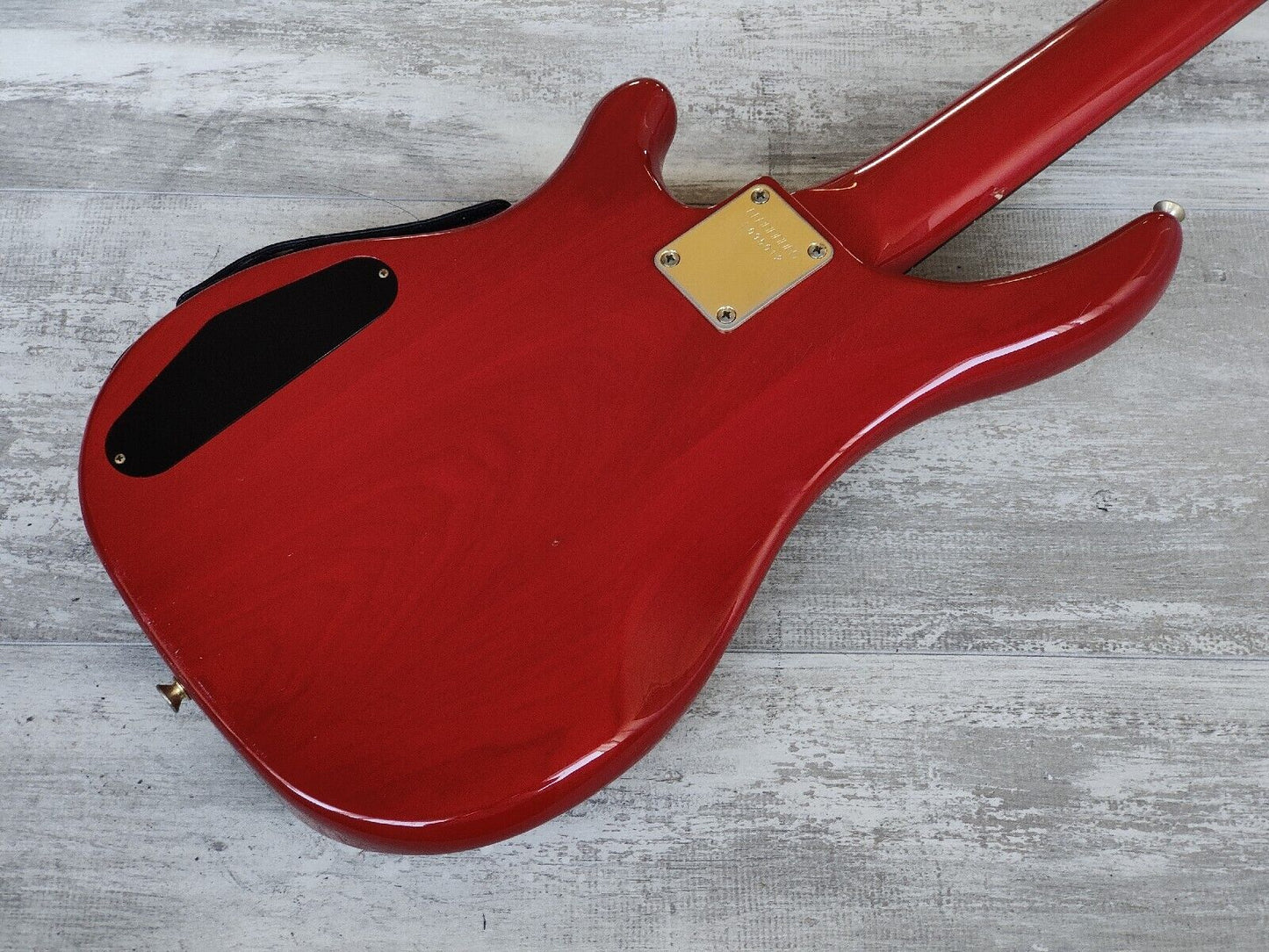 1987 Fernandes Japan FRB-60 PJ Revolver Bass (Trans Red)