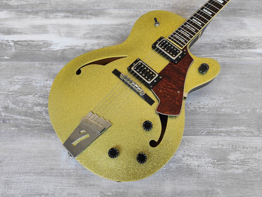 2006 Italia Torino Semi Hollowbody Electric Guitar (Sparkle Gold)