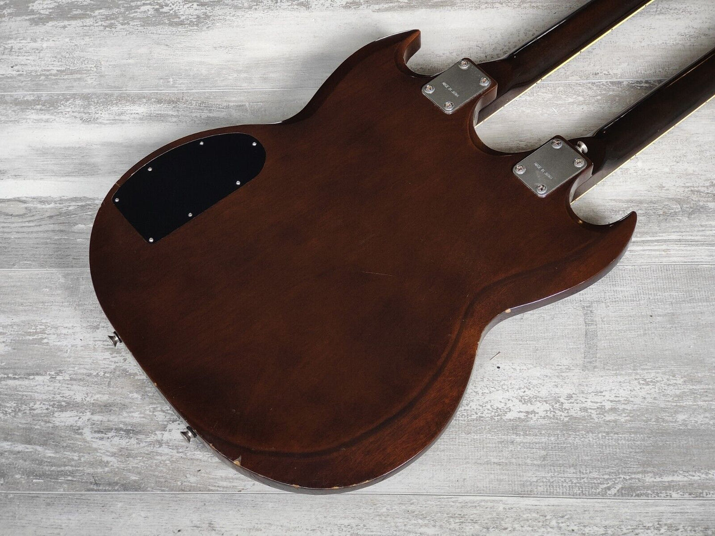 1970's Japanese EDS-1275 Style 6/12 Doubleneck SG (Walnut Brown)
