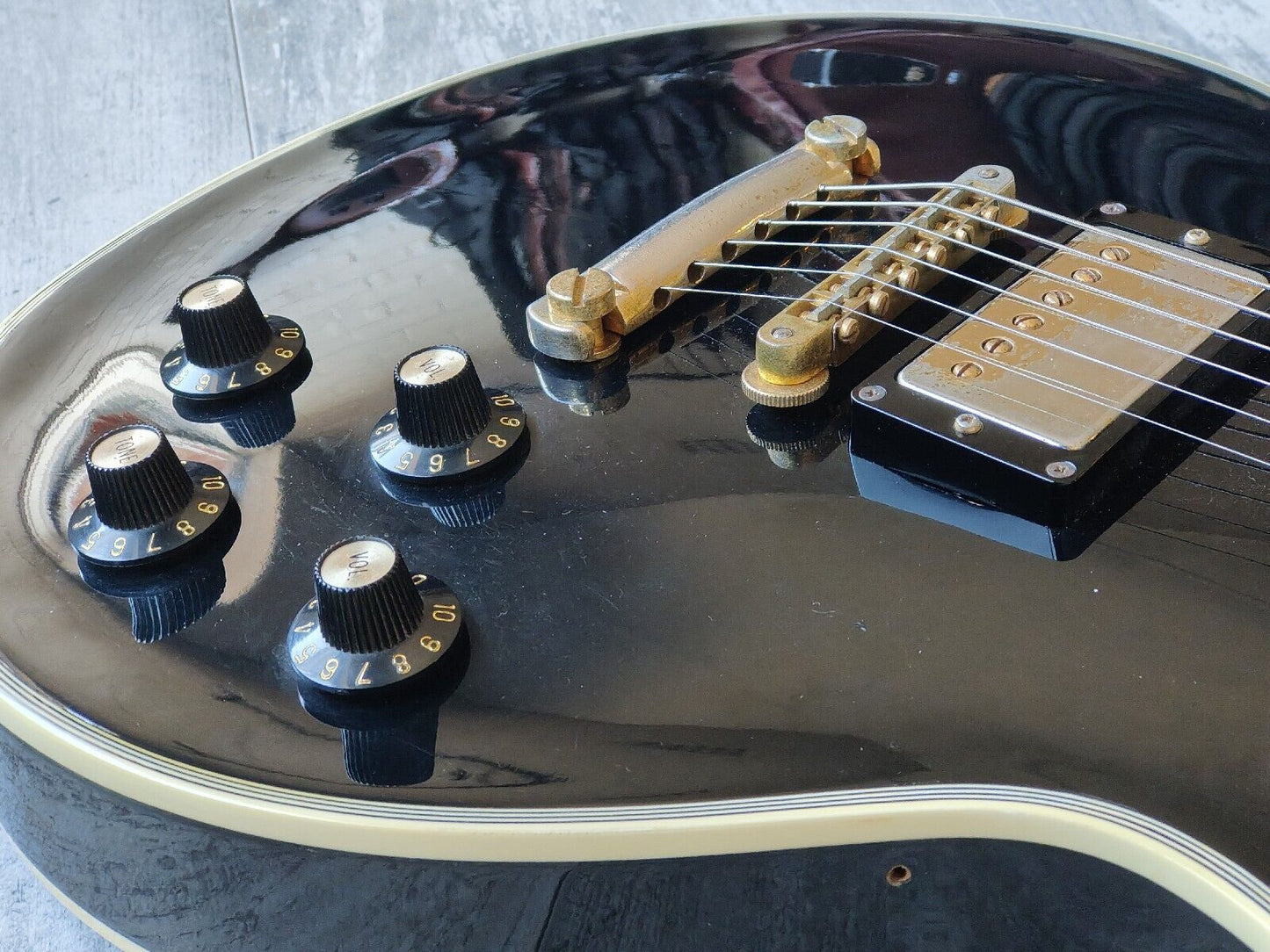 1987 Greco Japan EGC68-50 Les Paul Custom (Ebony)