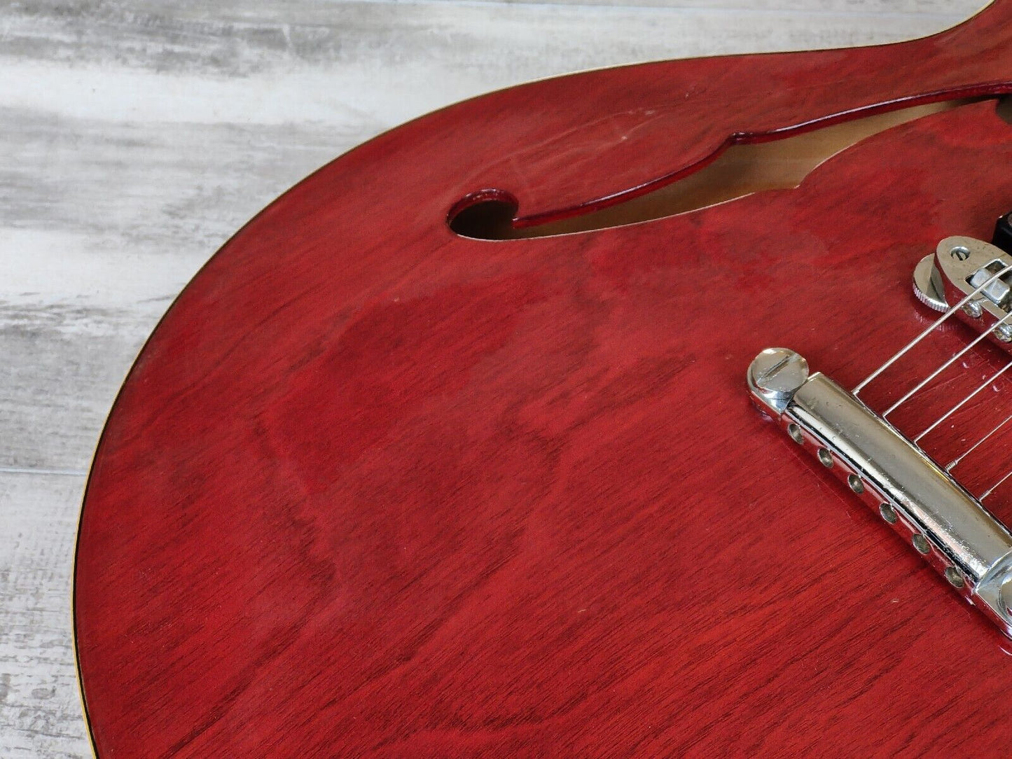 1980 Yamaha Japan SA-700 ES-335 Semi Hollowbody Electric Guitar (Persimmon Red)