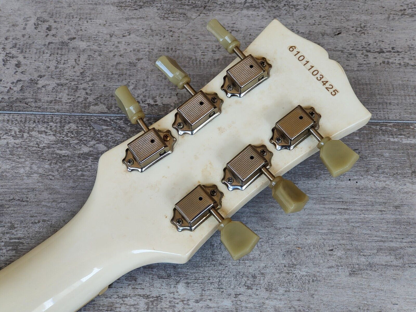 Blitz by Aria Pro II SG Double Cutaway (White) – Cool Old Guitars