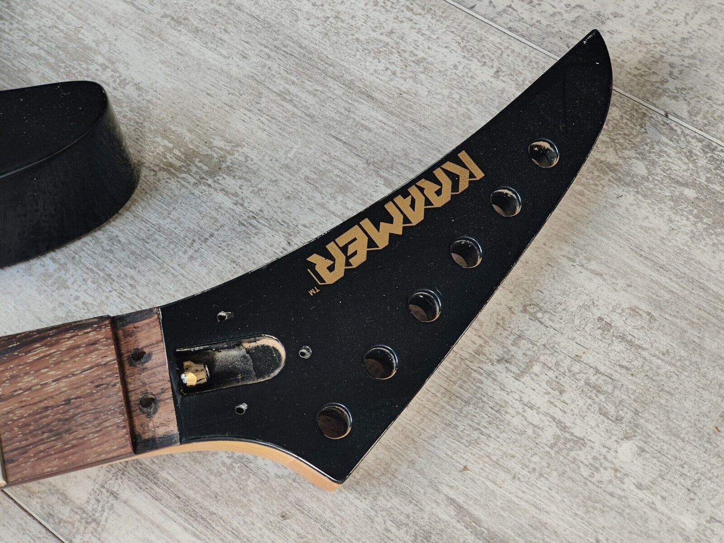 1990's Kramer Japan (by Tokai) LH Left Handed NOS Superstrat Body/Neck (Black)