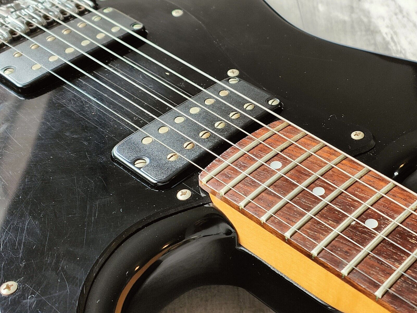 1986 Fender Japan "E Series" ST755 Comtemporary HH Stratocaster (Black)