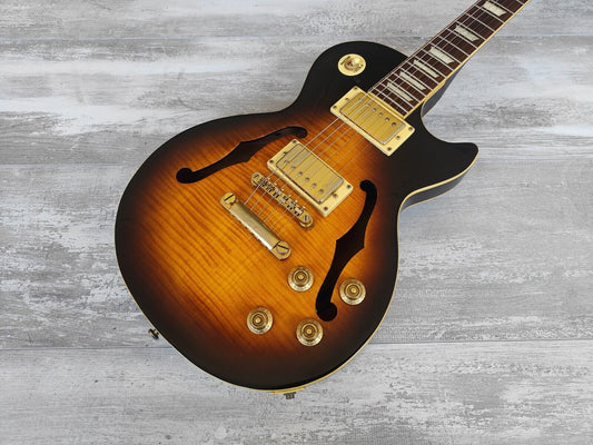 2001 Epiphone Limited Edition ES-PRO Semi Hollowbody Les Paul (Brown Sunburst)