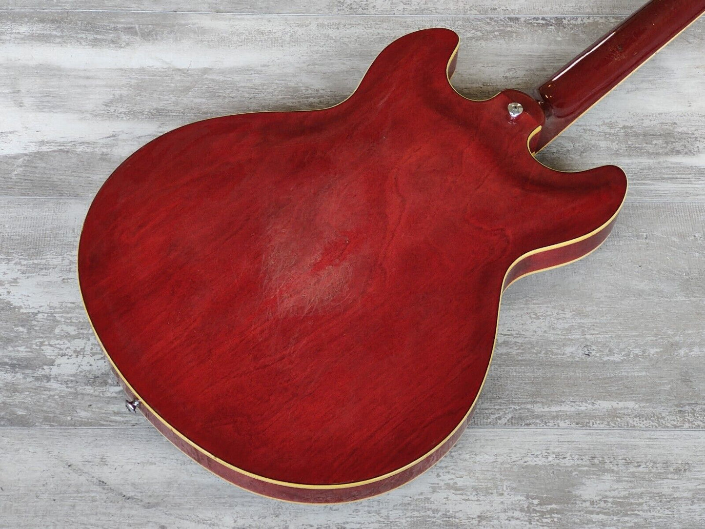 1980 Yamaha Japan SA-700 ES-335 Semi Hollowbody Electric Guitar (Persimmon Red)