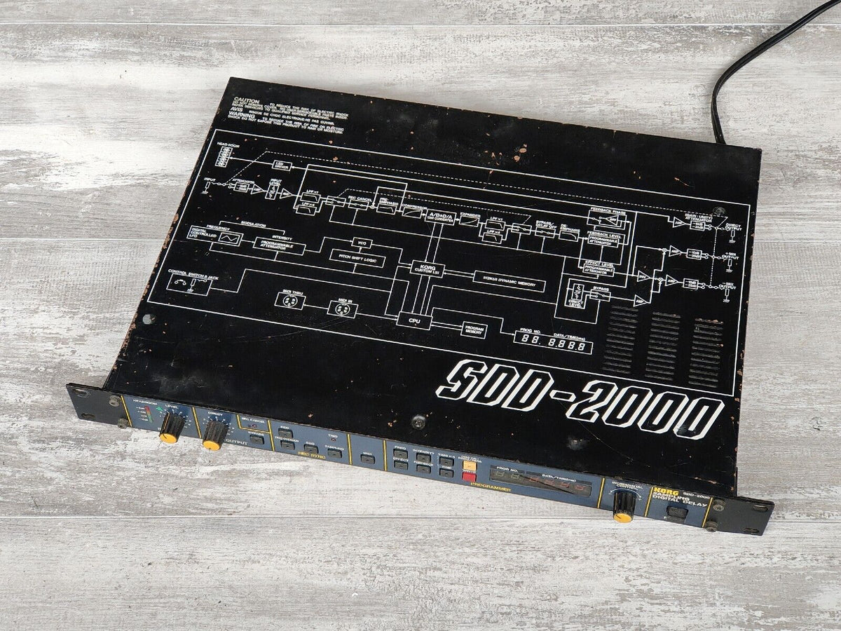 Delayed Rack Drive 1980's Korg SDD-2000 Sampling Digital Delay Rack – Cool Old Guitars