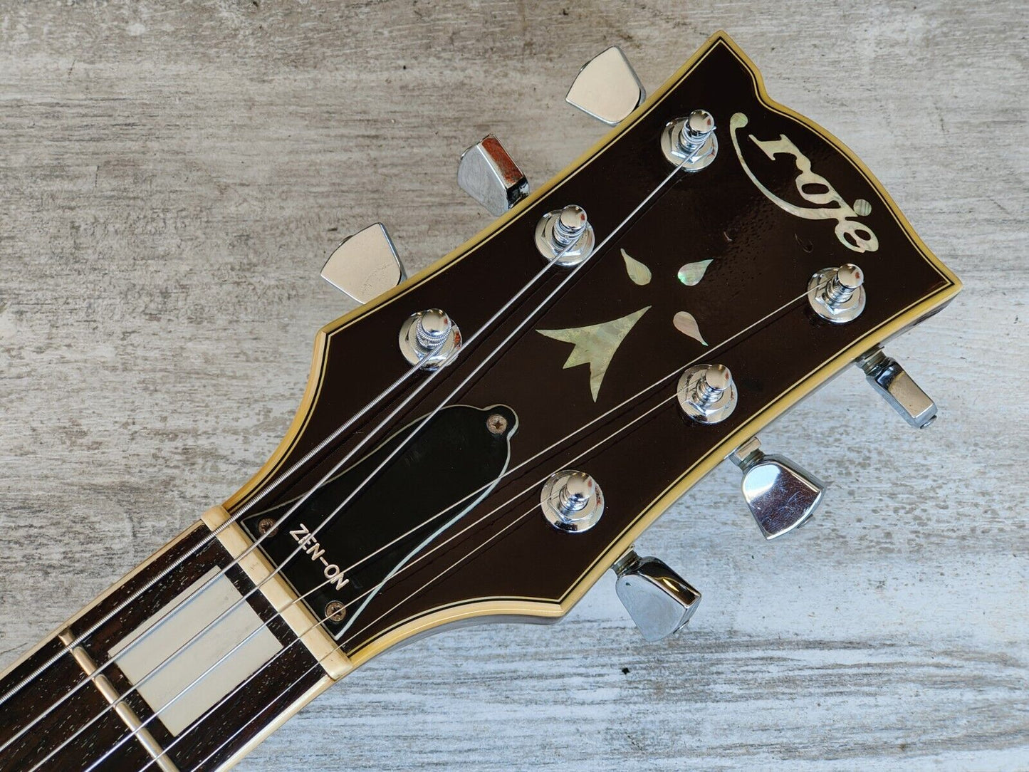 1970's Roje (Zen-On) Japan Les Paul Custom (Brown)