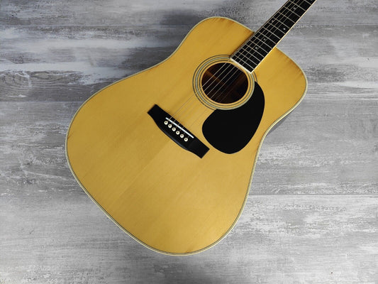 1980's Morris W-20 Japanese Vintage Acoustic Dreadnought Guitar (Natural)