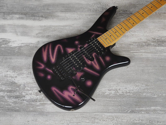 1989 Yamaha Japan MG-M2G Neon Special Edition Electric Guitar (Purple Neon)