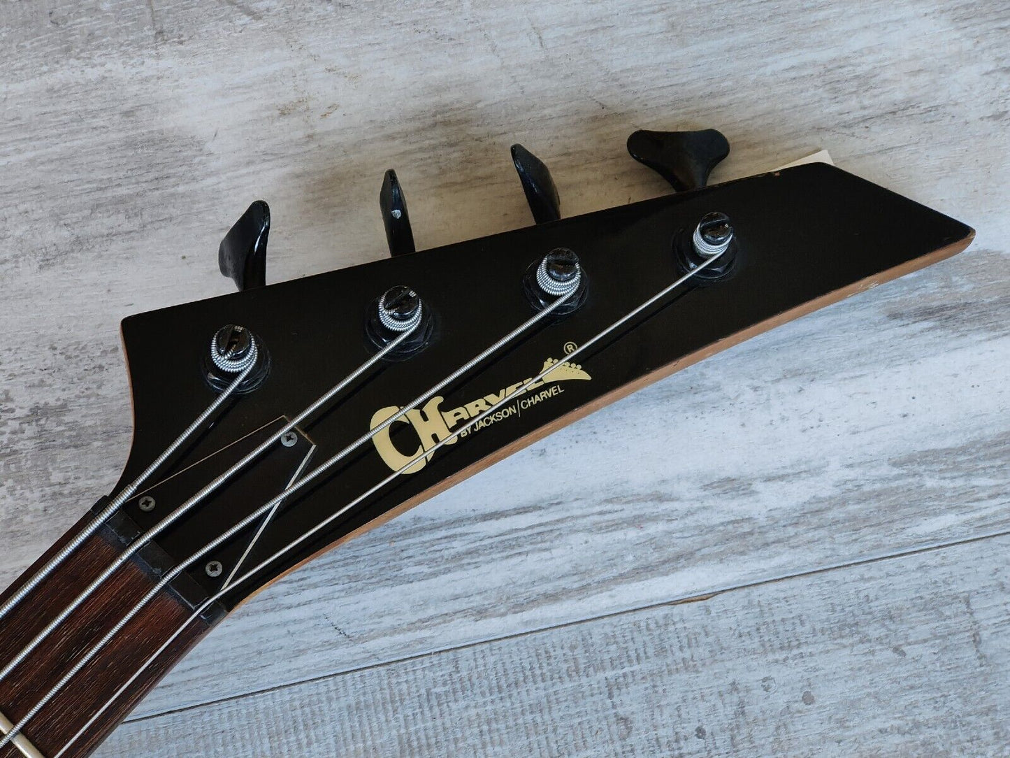 1987 Charvel Jackson Japan Model 2B PJ Bass (Black)