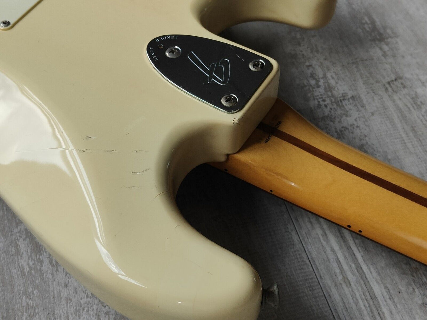 1987 Fender Japan ST72-65 Blackmore Scalloped Stratocaster (Aged Olympic White)