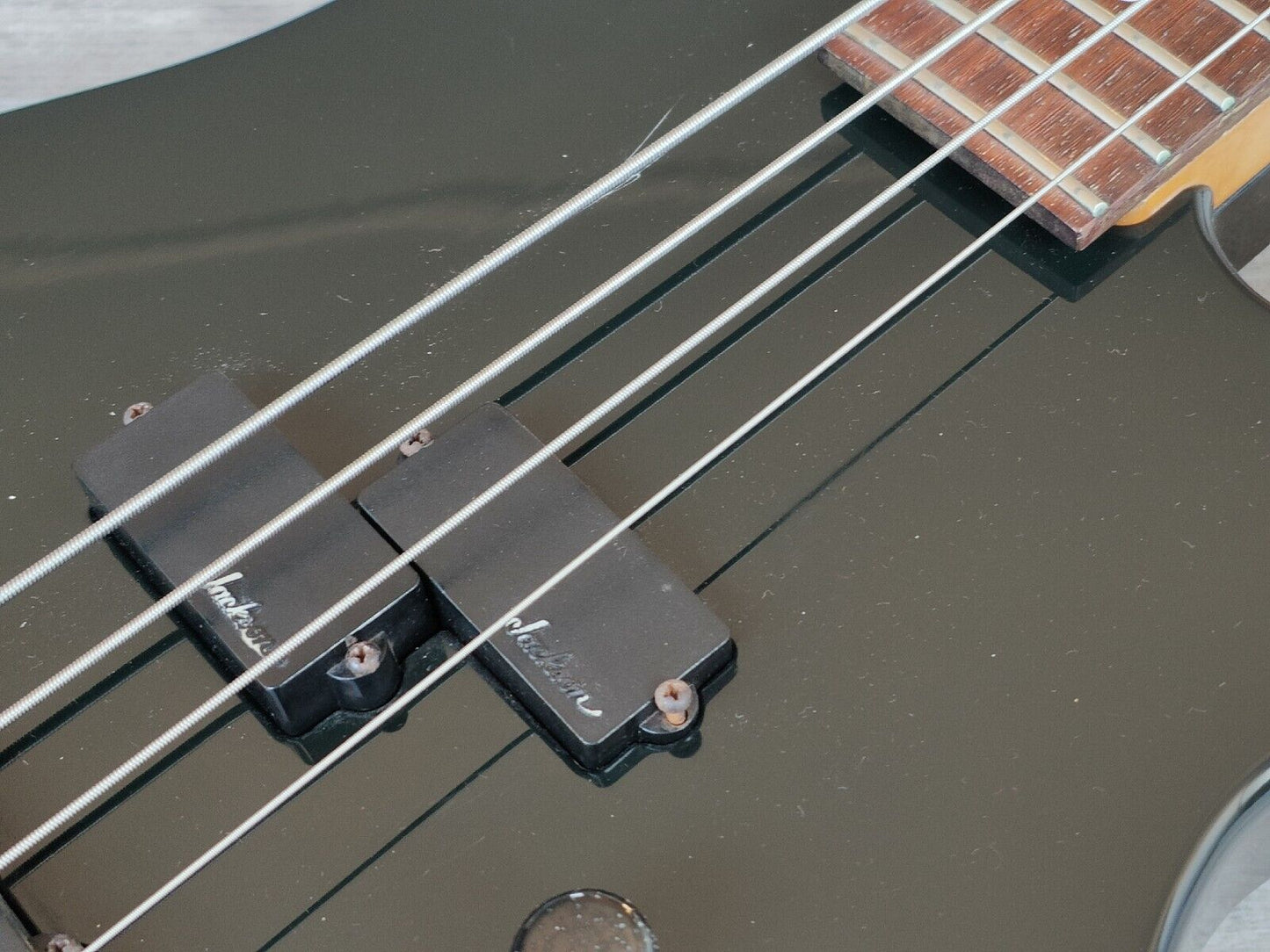 1987 Charvel Jackson Japan Model 2B PJ Bass (Black)
