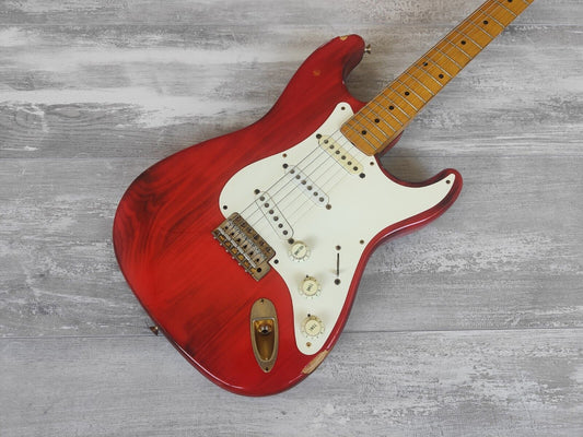 1993 Fender Japan ST57G-65 Custom Edition 57 Reissue Stratocaster (Charcoal Red)