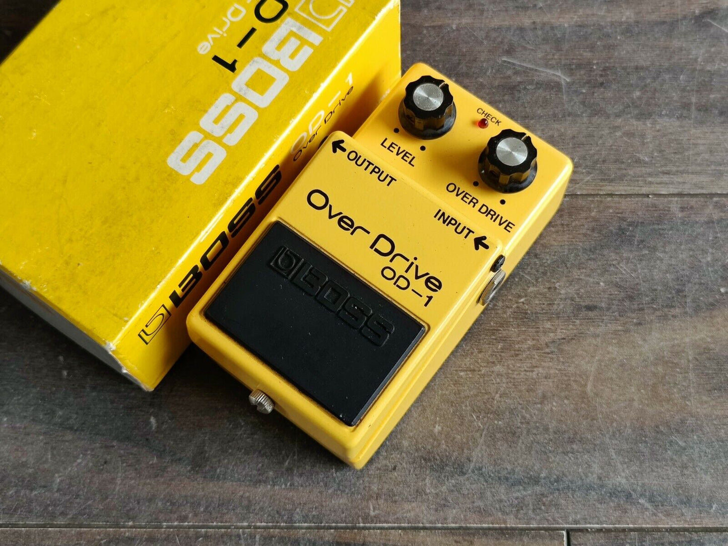 od1 pedal 1980 Boss OD-1 Overdrive MIJ Japan Vintage Effects Pedal w/Box – Cool Old Guitars