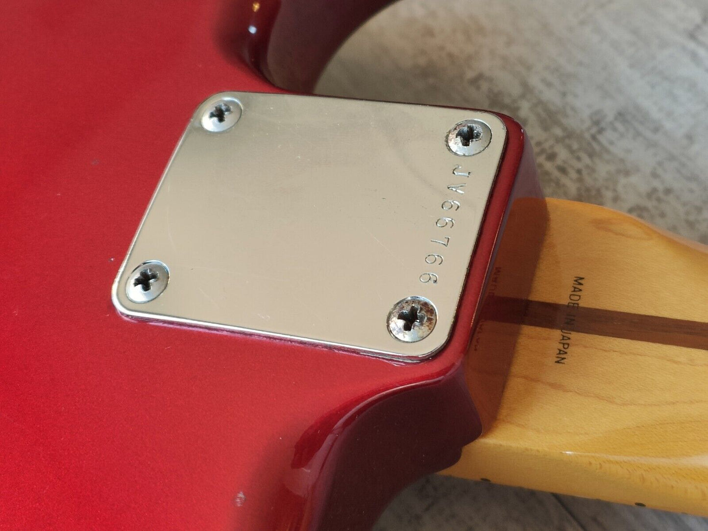 1983 Fender Japan JV Series '57 Vintage Stratocaster (Red) w/USA Pickups