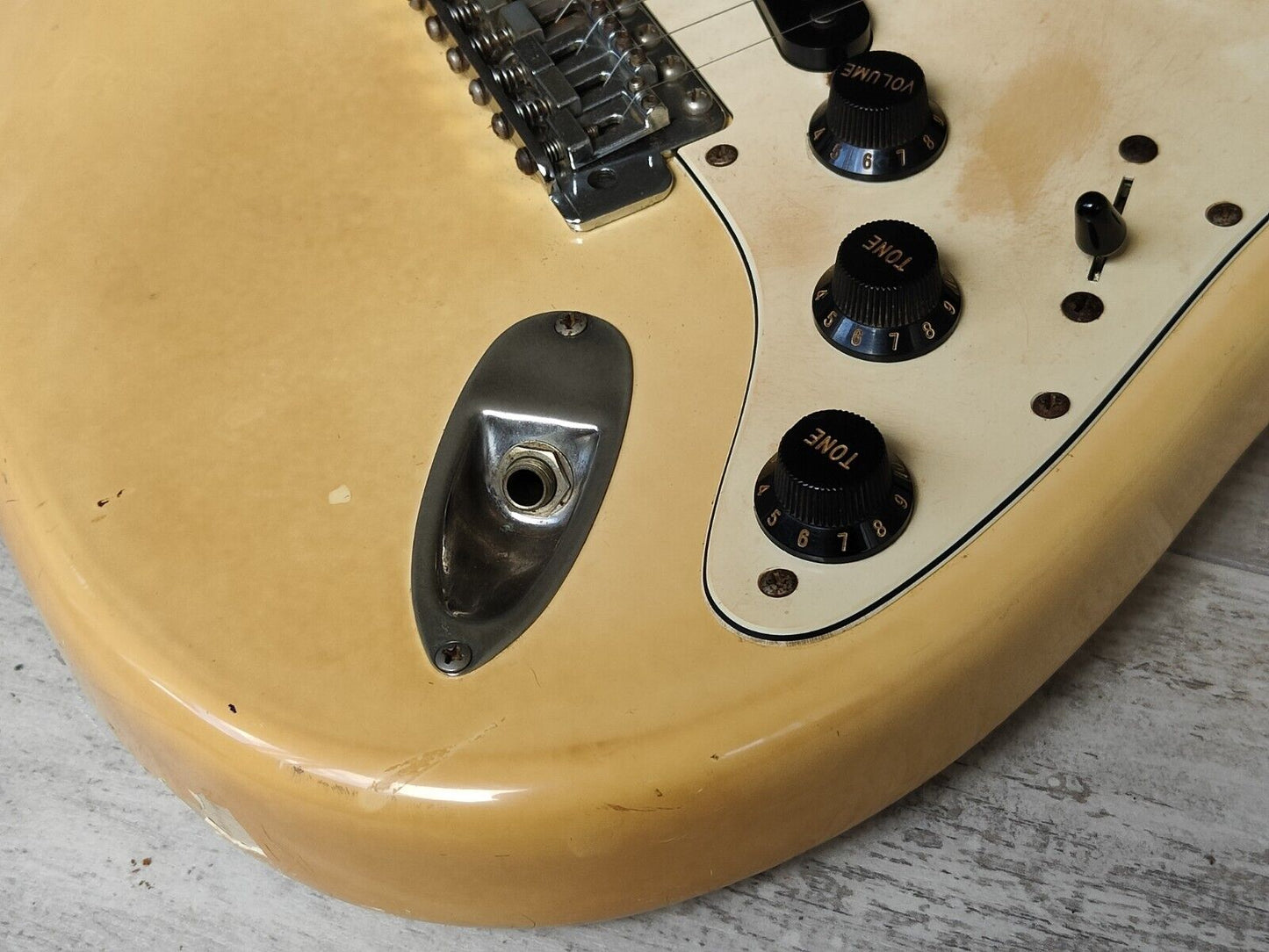 1985 Fender Japan ST72-65 Blackmore Scalloped Stratocaster (Aged Olympic White)