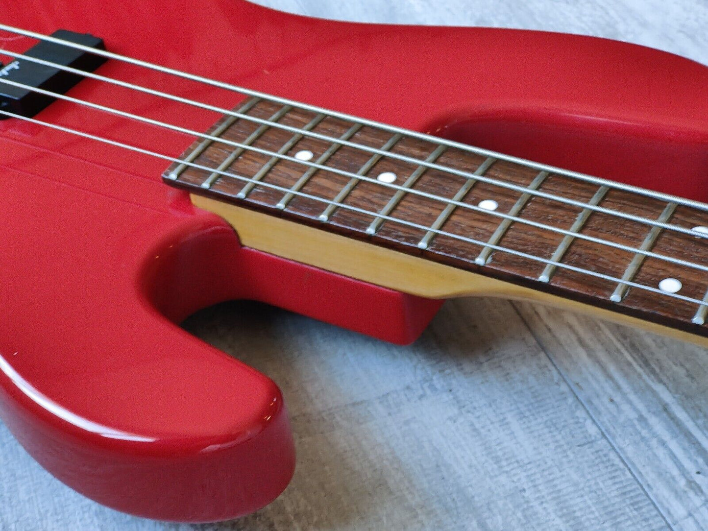 1985 Charvel Jackson Japan Model 2B PJ Bass (Red)