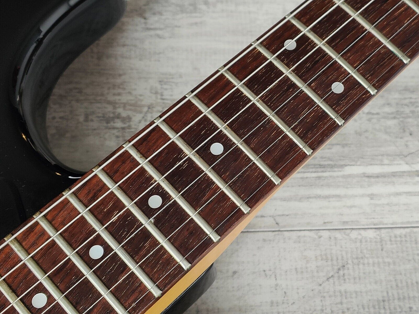 1986 Fender Japan "E Series" ST755 Comtemporary HH Stratocaster (Black)