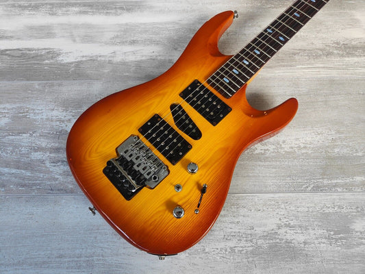 1992 Aria Pro II MA-75 Magna Series HSH Superstrat (Cherry Sunburst)
