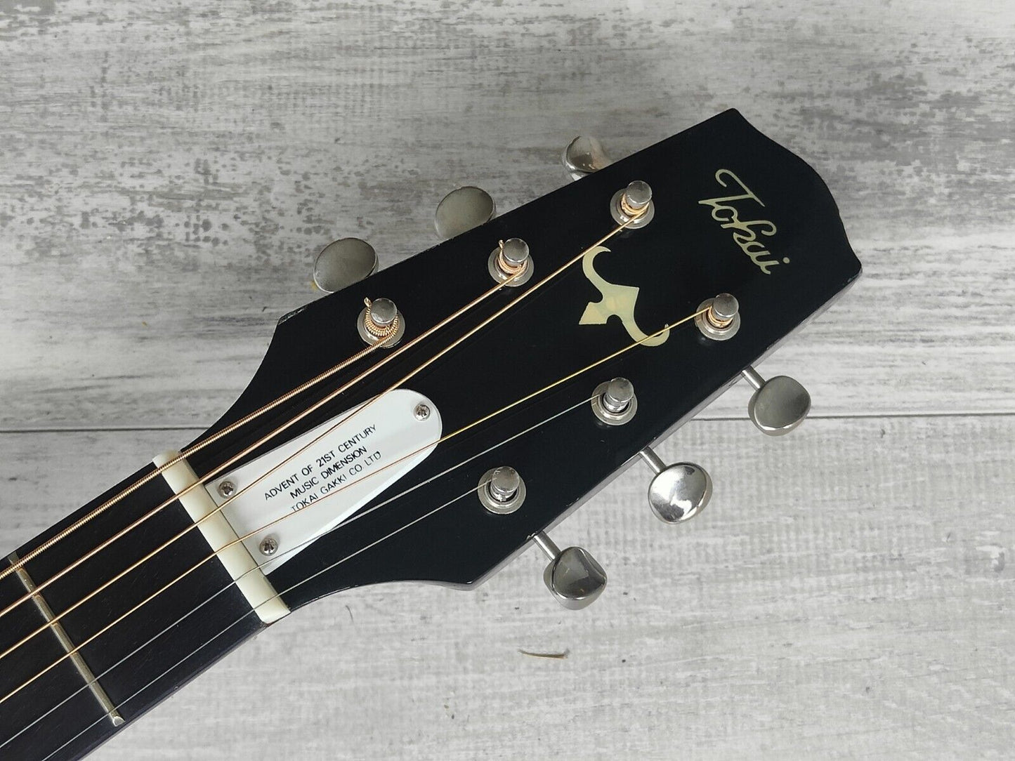 1985 Tokai Japan TEA-60D Electric Acoustic Guitar (Black)