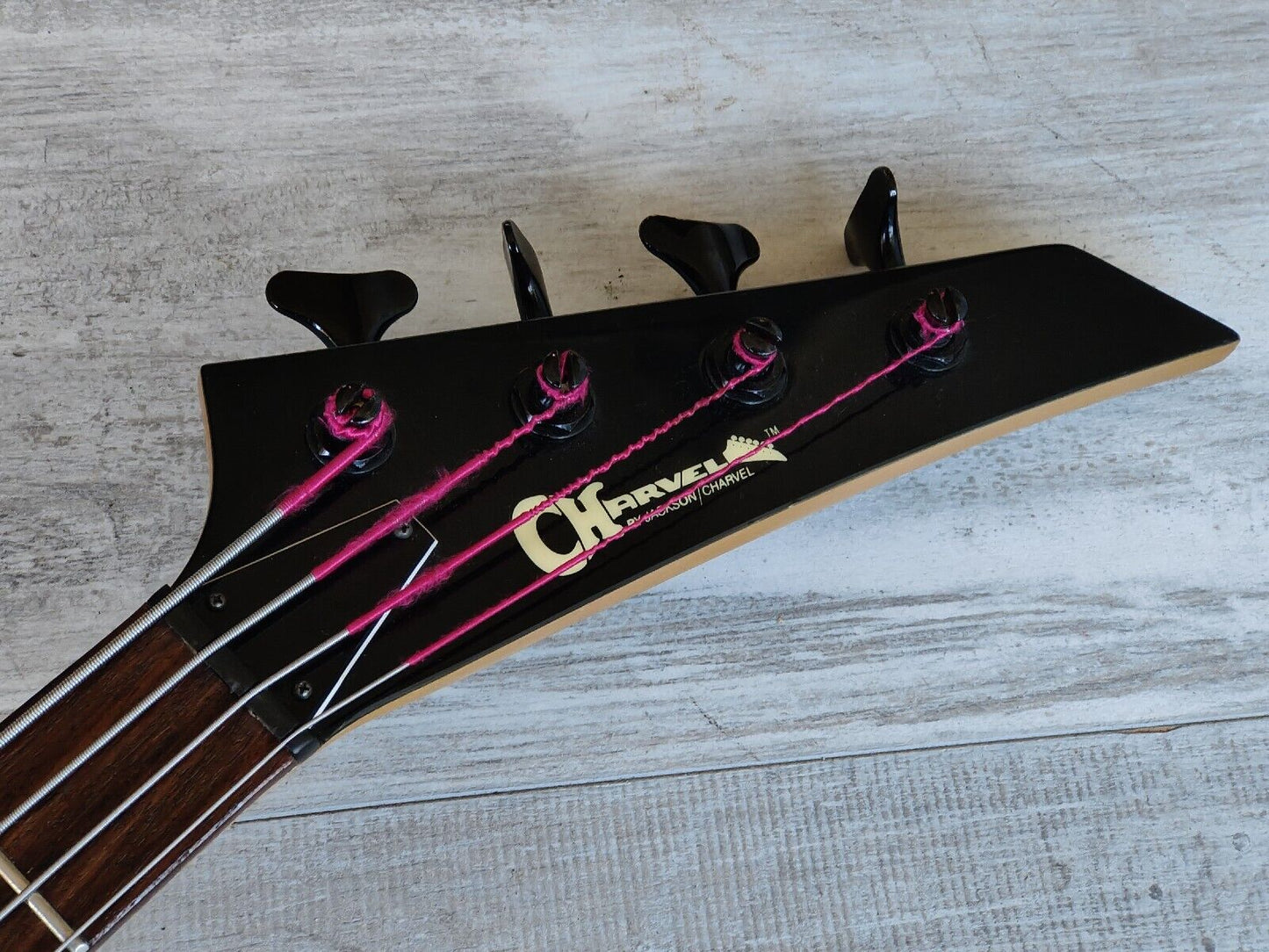 1985 Charvel Jackson Japan Model 2B PJ Bass (Red)