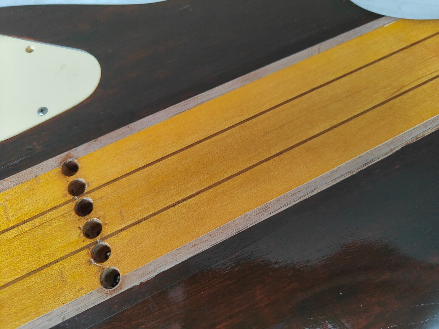 1980 Aria Pro II Japan (Matsumoku) TS-600 Neckthrough Vintage Guitar (Brown)