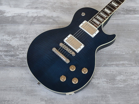 2006 Burny Les Paul Standard (Transparent Blue) w/Case