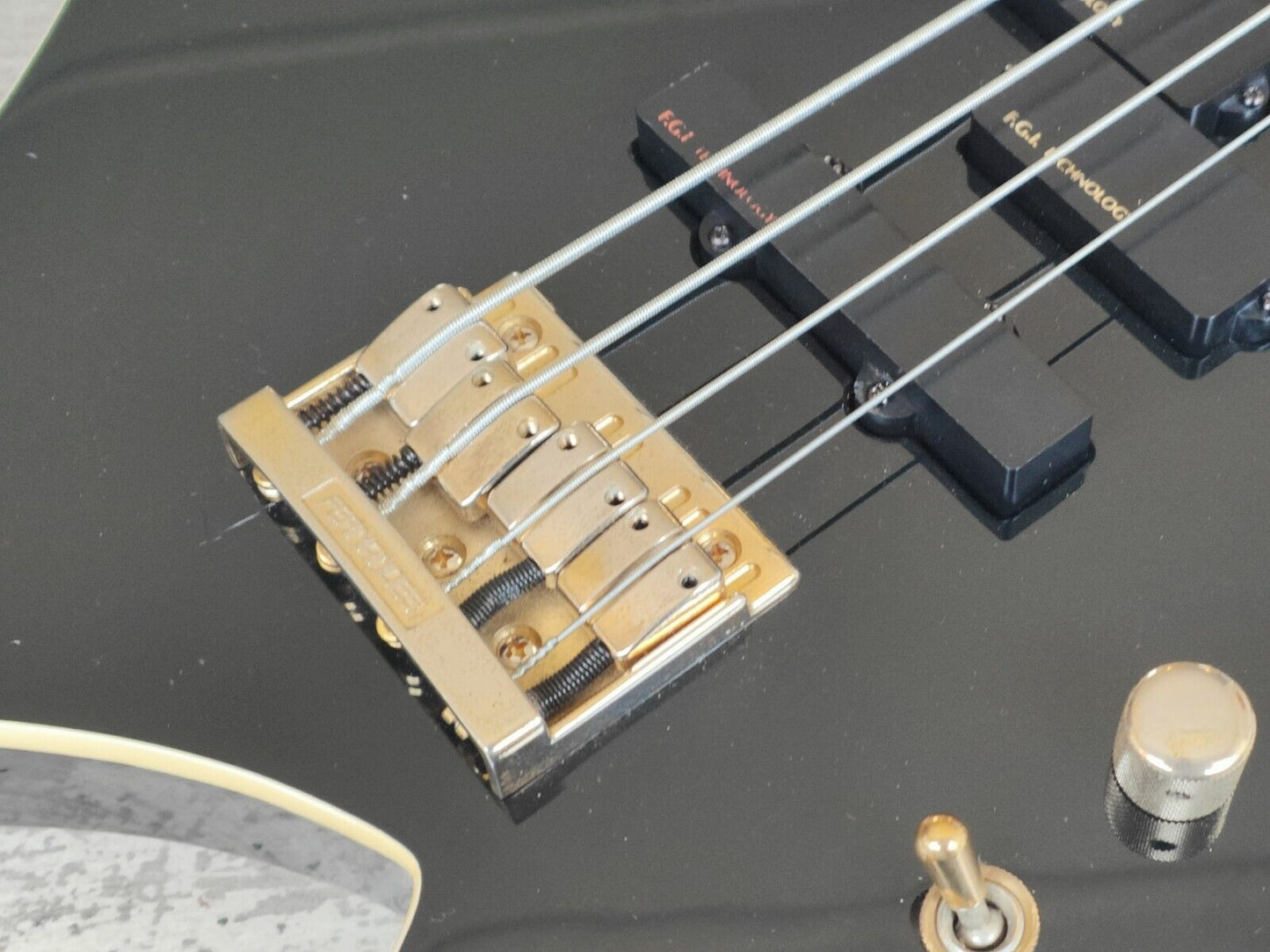 1994 Burny (Fernandes) Japan XB-95H "X Japan - Heath" Warlock Bass (Black)