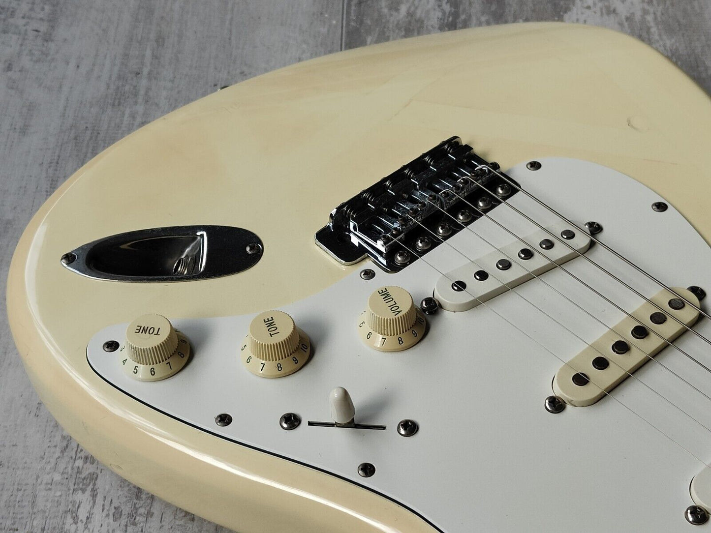 1987 Fender Japan ST72-65 Blackmore Scalloped Stratocaster (Aged Olympic White)