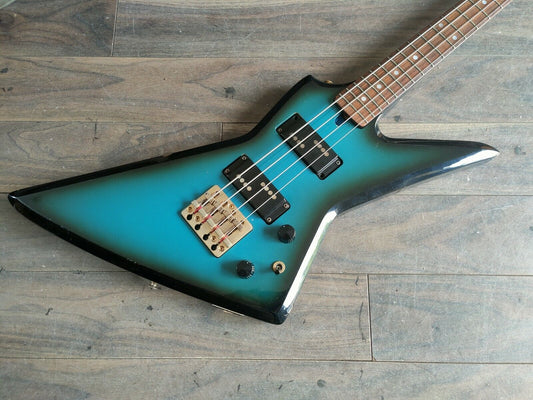 1983 Aria Pro II ZZB-DELUXE Explore Bass (Blue-Black Burst)