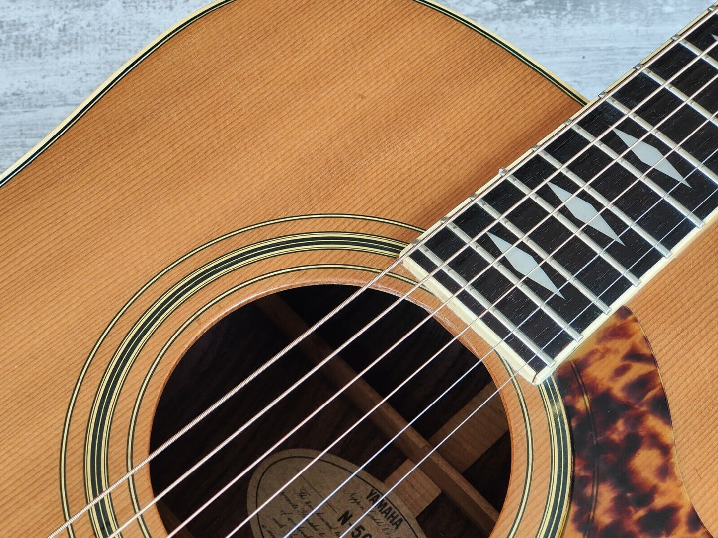 1985 Yamaha N-500 Japanese Vintage Acoustic Guitar (Natural)