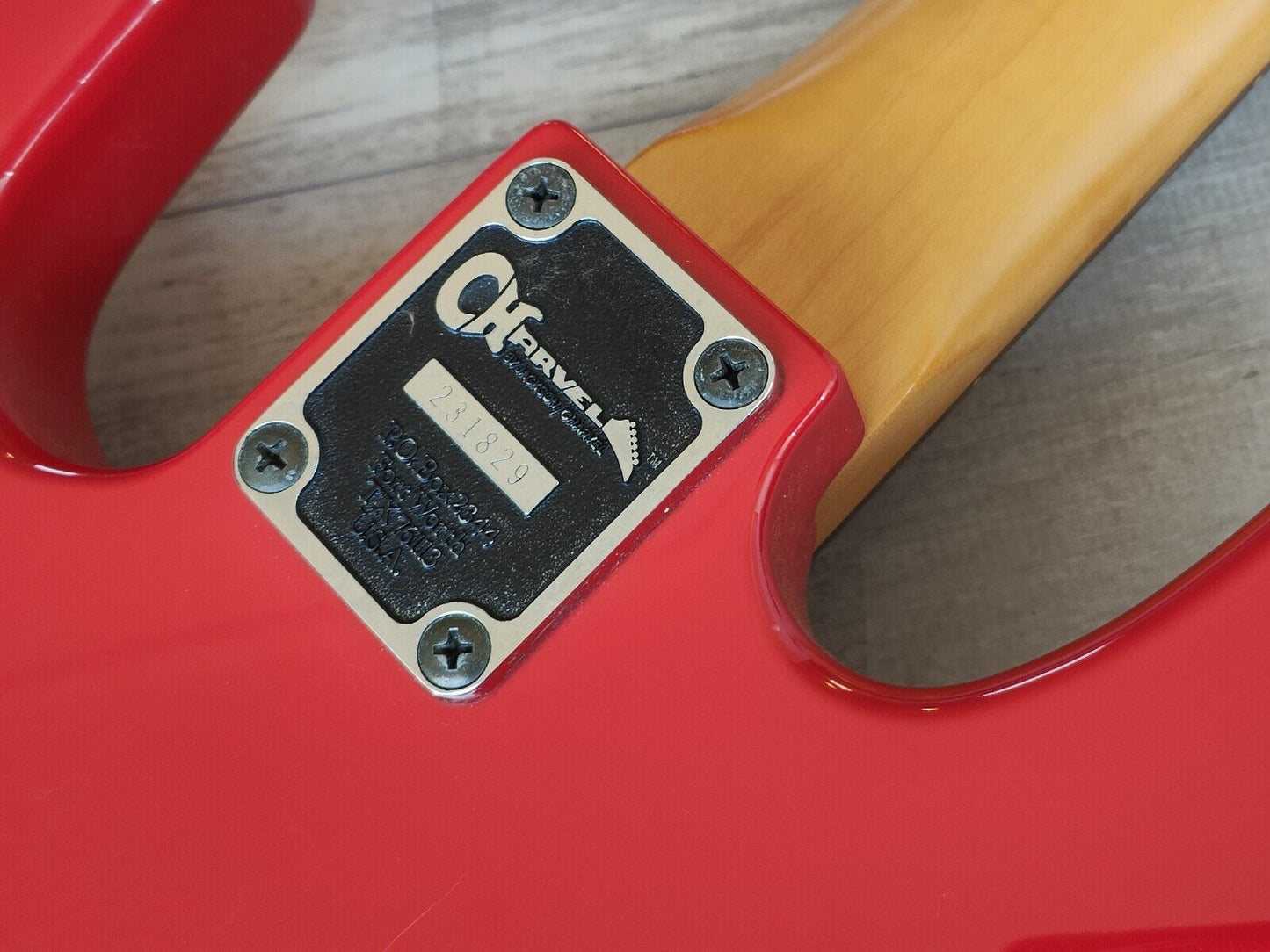 1985 Charvel Jackson Japan Model 2B PJ Bass (Red)