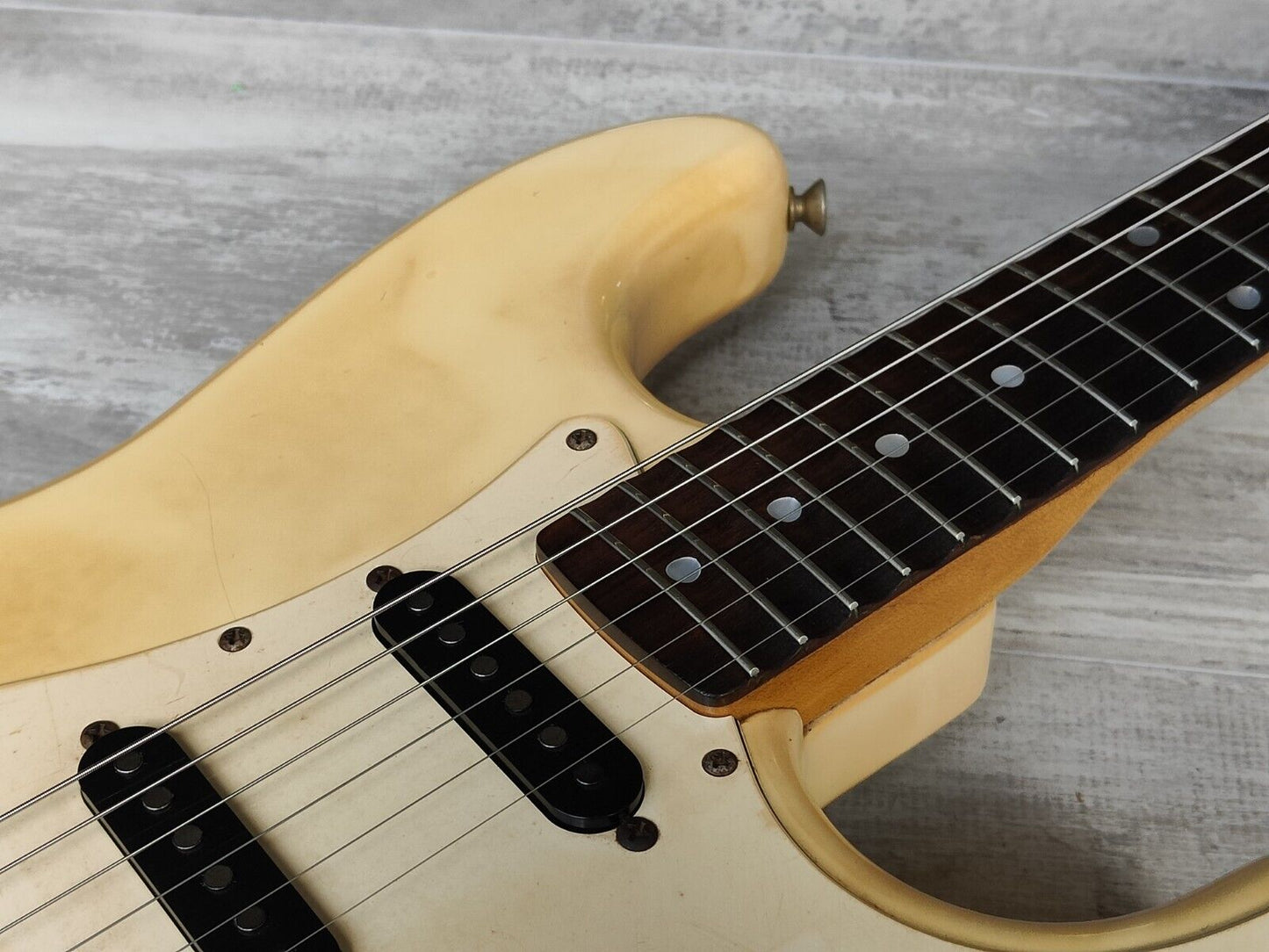 1985 Fender Japan ST72-65 Blackmore Scalloped Stratocaster (Aged Olympic White)