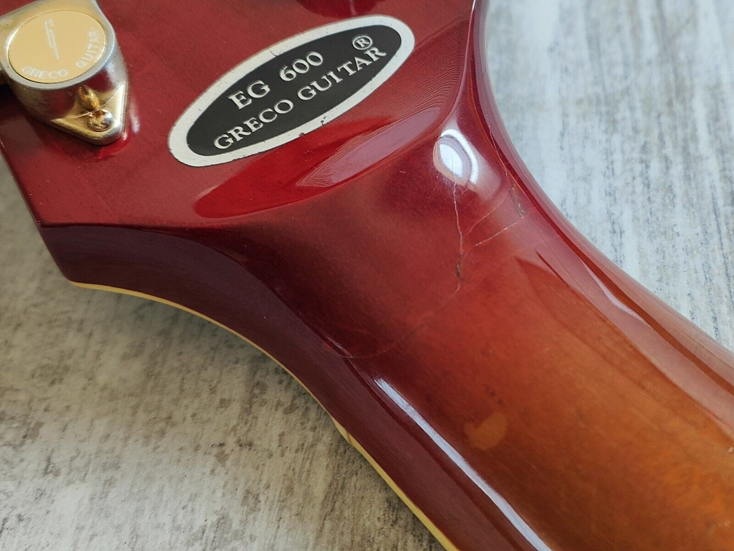 1982 Greco Japan EG-600P Super Power Les Paul Custom 3PU (Cherry Sunburst)