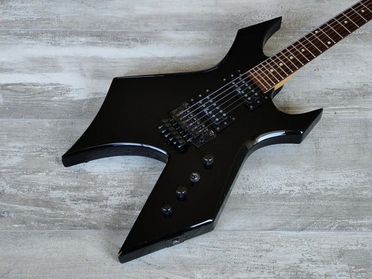 1993 BC Rich Japan NJ Series Warlock w/Floyd Rose & Reverse Headstock (Black)