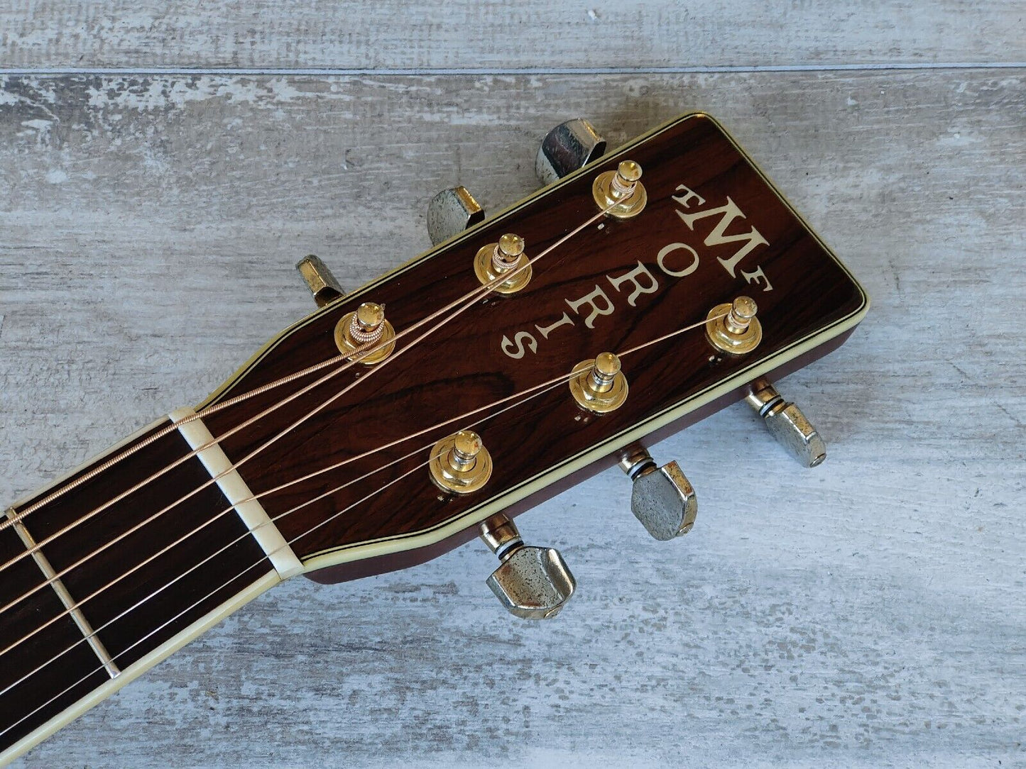 1980's Morris TF-801 Japanese Vintage Acoustic Dreadnought Guitar (Natural)